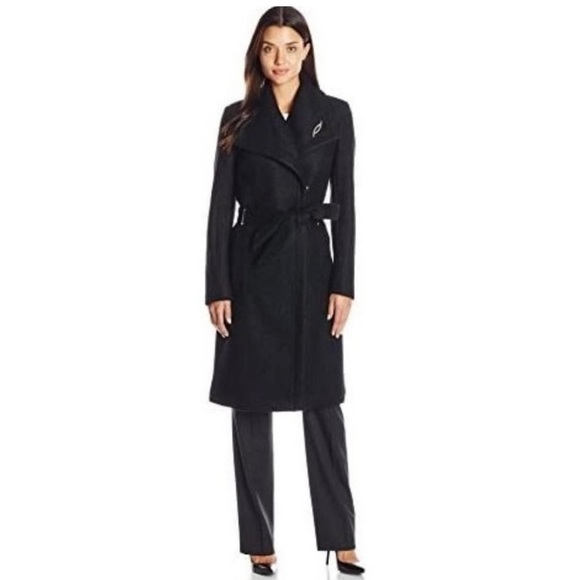 Ivanka Trump Jackets & Coats Ivanka Trump Black Wrap Trench Coat